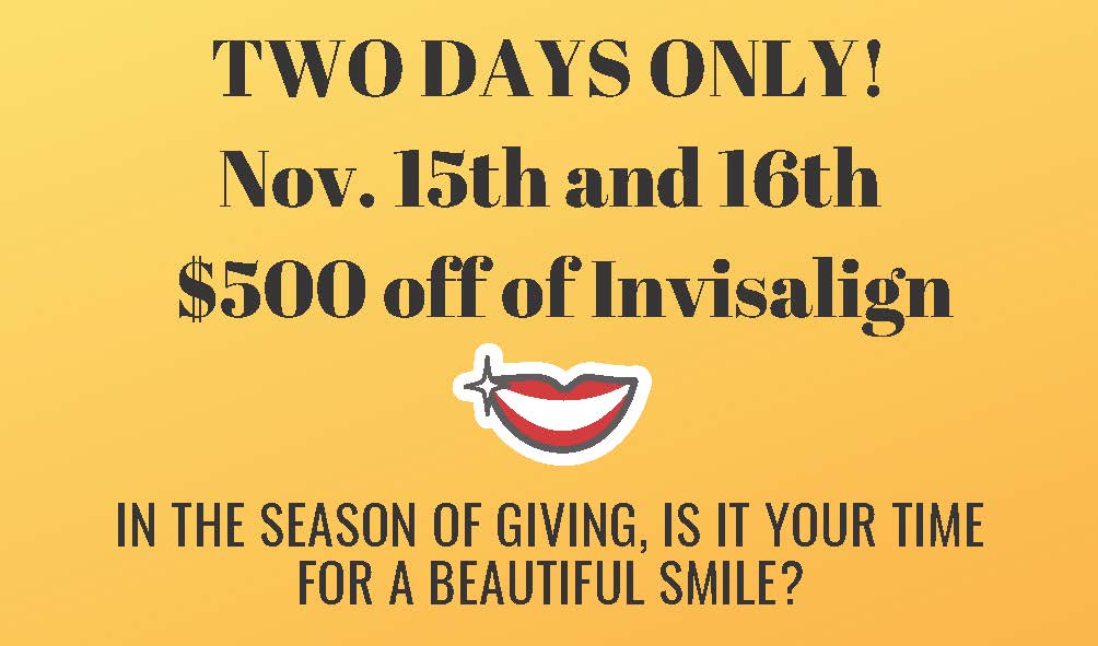 $500 off of Invisalign invisalign